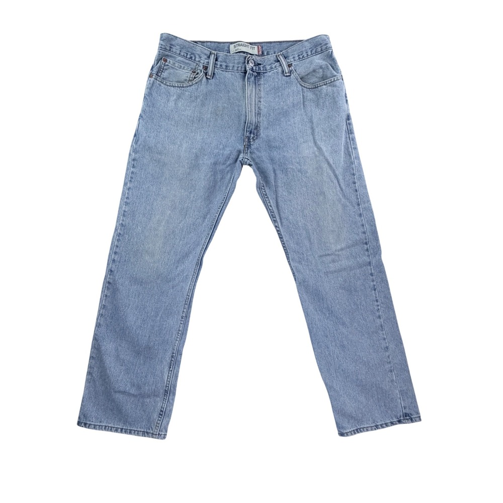 Levi's 505 Regular Fit Jeans Mens 34x29 Blue Straight Leg Denim 505-0216
